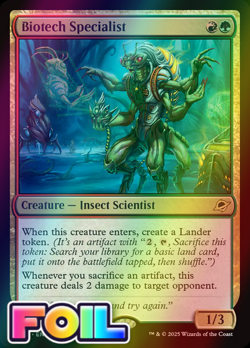 x1 Biotech Specialist FOIL EOE Edge of Eternities MTG 214 M/NM 1x - Image 1