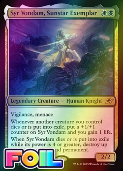 x1 Syr Vondam, Sunstar Exemplar FOIL EOE Edge of Eternities MTG 231 M/NM 1x - Image 1