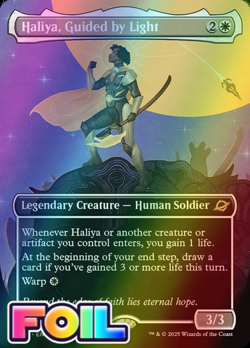 x1 Haliya, Guided by Light FOIL EOE Edge of Eternities MTG 289 M/NM 1x - Image 1