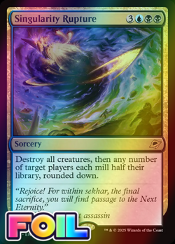 x1 Singularity Rupture FOIL EOE Edge of Eternities MTG 228 M/NM 1x - Image 1