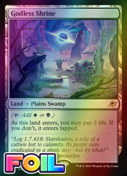 x1 Godless Shrine FOIL EOE Edge of Eternities MTG 254 M/NM 1x - Image 1