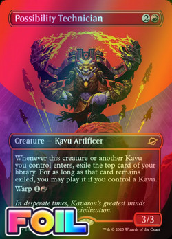 x1 Possibility Technician FOIL EOE Edge of Eternities MTG 295 M/NM 1x - Image 1