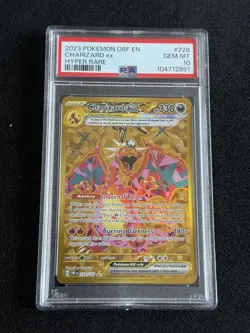 2023 Pokemon OBF En-Obsidian Flames Hyper Rare #228 Charizard EX PSA 10 Gem Mint - Image 1