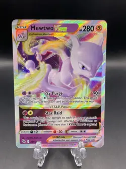 Pokemon TCG Mewtwo VSTAR 031/078 Holo Ultra Rare Pokemon GO NM - Image 1