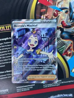 Acerola's Mischief 165/132 Mega Evolution Pokemon Full Art Trainer - Image 1