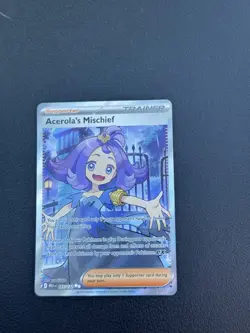 Acerola's Mischief 165/132 Mega Evolution Pokemon Full Art Trainer - Image 2