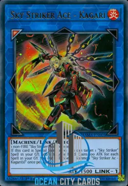 Yugioh Sky Striker Ace - Kagari MAMA-EN005 Ultra Rare 1st Edition - Image 3