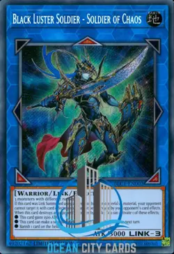 Yugioh Black Luster Soldier - Soldier Of Chaos Secret Rare Limited BLC1-EN002 - Image 3