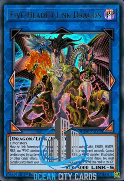 Yugioh Five-Headed Link Dragon Ultra Rare 1st Edition DUOV-EN007 - Image 1