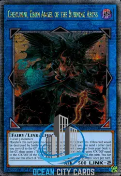 Yugioh Cherubini Ebon Angel of the Burning Abyss RA01-EN042 Quarter Century - Image 1