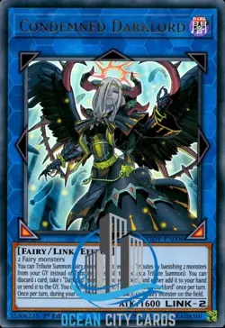 Yugioh Condemned Darklord DUOV-EN006 Ultra Rare 1st Edition - Image 1