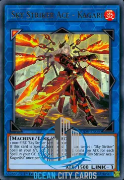 Yugioh Sky Striker Ace - Kagari DUOV-EN060 Ultra Rare Alt Art 1st Ed - Image 1
