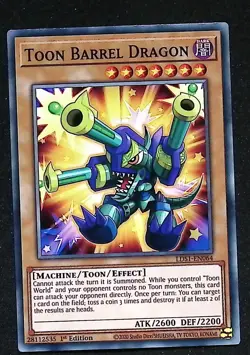 Toon Barrel Dragon - LDS1-EN064 - Common - 1st Edition - Yugioh - Image 1