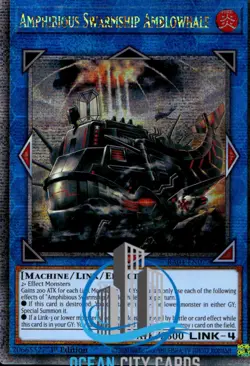 Yugioh Amphibious Swarmship Amblowhal RA04-EN077 Quarter Century Rare 1st ed - Image 1