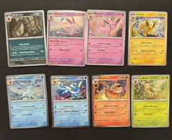 Pokemon Prismatic Evolutions Costco 8 Eevelutions Cosmos Holo Promo Cards Set - Image 1