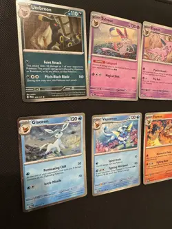 Pokemon Prismatic Evolutions Costco 8 Eevelutions Cosmos Holo Promo Cards Set - Image 2