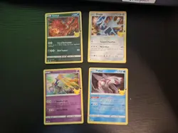 Pokemon Trading Card Game Celebrations Lot Of 4 Holo Cards. - Image 1
