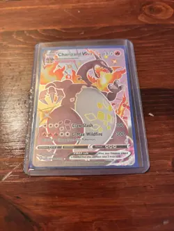 Pokemon TCG Charizard VMAX Holo Ultra Rare Card SV107/SV122 Shining Fates - Image 1