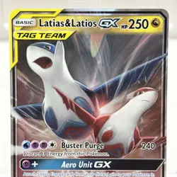 2019 Latias & Latios GX 113/181 Team Up Ultra Rare Full Art Pokemon Card NM - Image 2