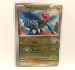 *Pokemon ERROR CARD* White Flare 071/086 Druddigon Pokeball Holo Twisted Miscut - Image 1
