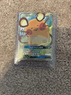 Pokemon TCG Dedenne GX Holo Rare Trading Card - Image 1