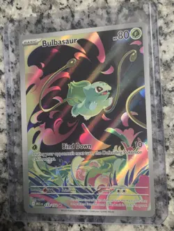 Bulbasaur 133/132 Mega Evolutions Illustration Rare Pokemon Card - Image 1