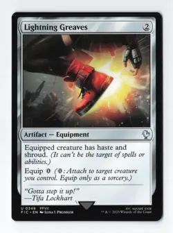 Lightning Greaves Normal U Final Fantasy MTG Magic the Gathering Card NM - Image 1