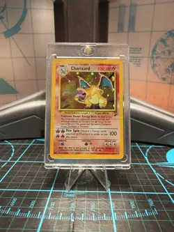 Charizard Holo 4/130 Base Set 2 Pokemon Card 2000 WOTC Heavily Played Pr Rare - Image 1