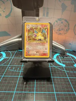 Charizard Holo 4/130 Base Set 2 Pokemon Card 2000 WOTC Heavily Played Pr Rare - Image 2