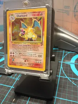 Charizard Holo 4/130 Base Set 2 Pokemon Card 2000 WOTC Heavily Played Pr Rare - Image 4