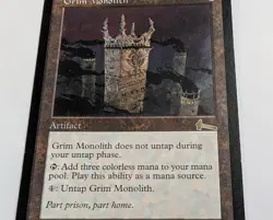 Mtg Magic The Gathering Urzas Legacy Grim Monolith Card - Image 3
