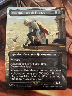 MTG Assassin Creed Ezio Auditore da Firenze Borderless Mythic Universes Beyond - Image 1