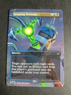 Grasping Tentacles (Borderless) Rare MTG Spider-Man Eternal - Image 1