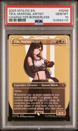 2025 MTG FINAL FANTASY COMMANDER #0206 TIFA, MARTIAL ARTIST PSA 10 - Image 1