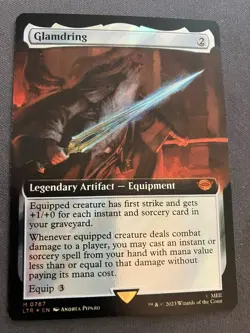 MTG [Extended Art][Surge Foil] Glamdring {Universes Beyond: LOTR} - NM - Image 1