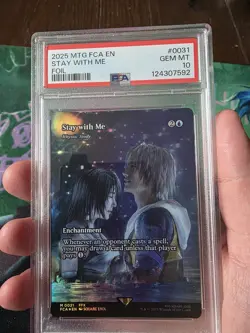 💫 2025 MTG FINAL FANTASY: THROUGH THE AGES FOIL #0031 STAY WITH ME PSA 10 💫 - Image 1