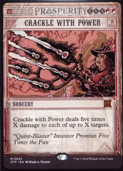 Crackle with Power - 22 Showcase not foil MTG OTP - Image 1