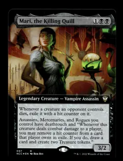 Mari, the Killing Quill (Extended Art) 97 Foil R Commander: Streets of New Capen - Image 1
