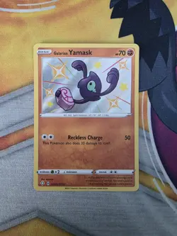 Galarian Yamask SV065/SV122 Shiny Holo Rare Pokemon TCG Shining Fates - Image 1