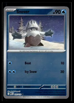 2025 Pokemon - Mega Evolutions - Reverse Holo Snover #35 - Image 1
