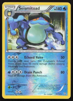 SEISMITOAD 2012 BLACK & WHITE - DRAGONS EXALTED REVERSE HOLO #36/124 STAGE - Image 1
