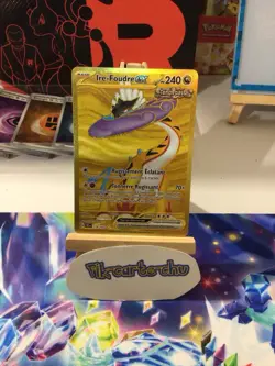 Carte Pokemon IRE-FOUDRE 218/162 EX GOLD EV5 Ecarlate et Violet TEF FR NEUF - Image 1