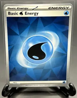 Basic Water Energy SVE 011 Reverse Holo Pokemon Prismatic Evolutions 2025 - Image 1