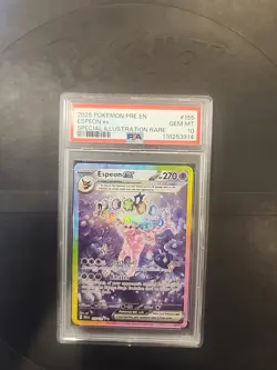 2025 Pokemon Pre En Special Illustration Rare: #155 Espeon Ex PSA 10 - Image 1