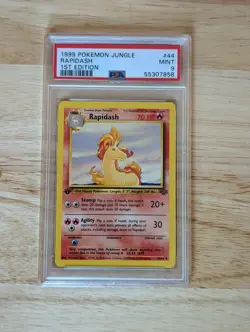 *VINTAGE* 1999 POKEMON JUNGLE 1ST EDITION #44 RAPIDASH PSA 9 MINT - Image 1