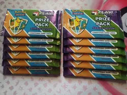 Play! Pokemon Prize Pack Series 7 Booster Packs New Lot Of 12! - Image 1