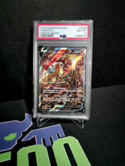 2023 POKEMON SWORD & SHIELD CROWN ZENITH #GG36 FULL ART/ENTEI V PSA 10 - Image 3