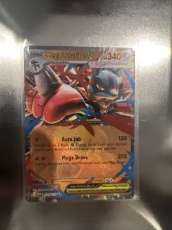 Pokemon TCG Mega Evolution Mega Lucario ex 077/132 English NM - Image 1