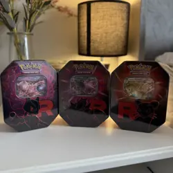 Pokemon TCG Team Rocket Tin x3 Tins - x1 Of Each Variant 🔥✅ - Image 1