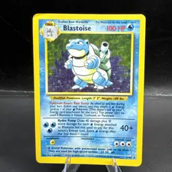 Pokemon TCG Blastoise 2/102 HOLO Rare Base Set Original MP - Image 1